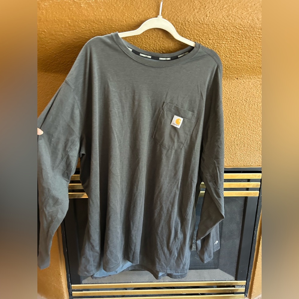Carhartt Men's Gray Long Sleeve Shirt